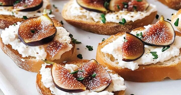 Easy Goat Cheese and Fig Appetizer Recipe for Entertaining (1)