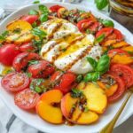 Easy Vibrant Tomato Peach Burrata Salad for Warm Weather Meals