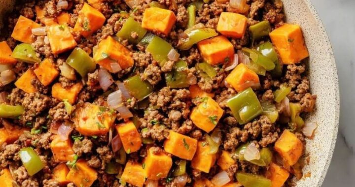 Ground Beef and Sweet Potato Skillet – Easy One-Pan Meal (2)