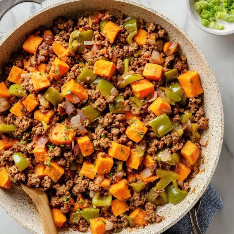 Ground Beef and Sweet Potato Skillet – Easy One-Pan Meal (2)