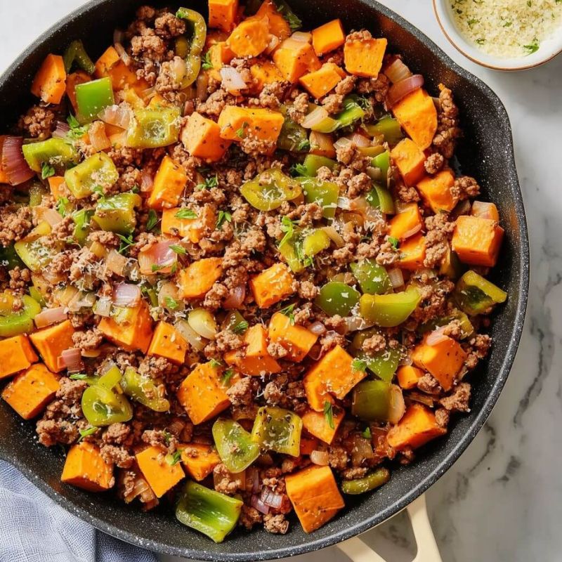 Ground Beef and Sweet Potato Skillet – Easy One-Pan Meal