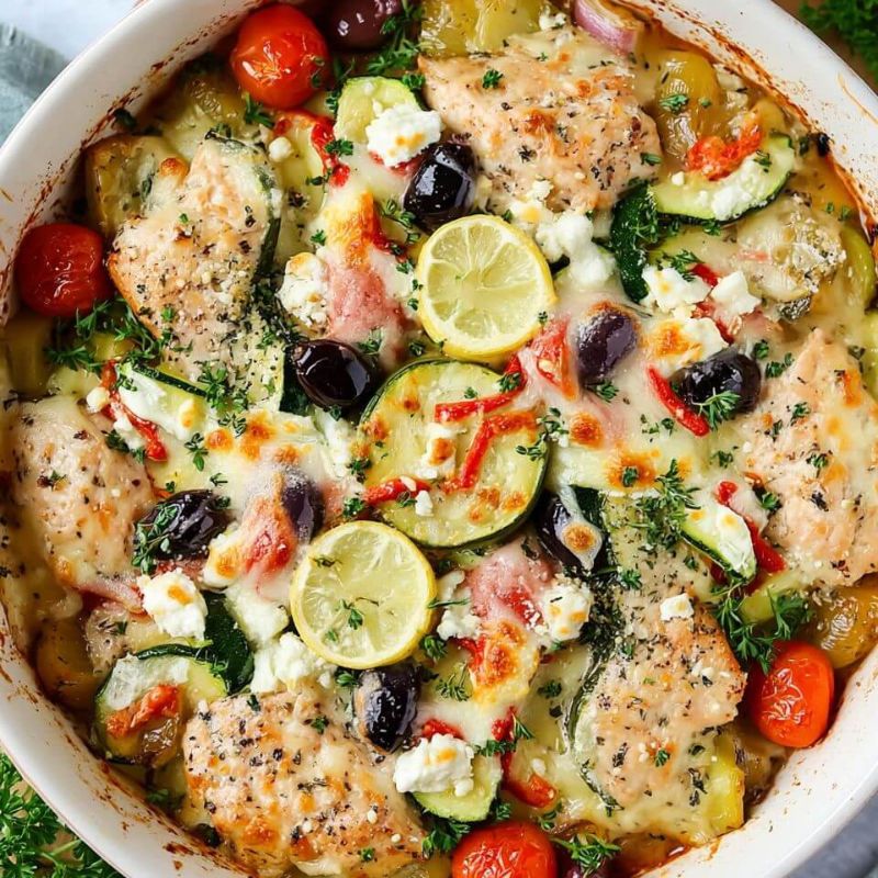 Healthy Mediterranean Chicken Bake with Veggies & Herbs (2)