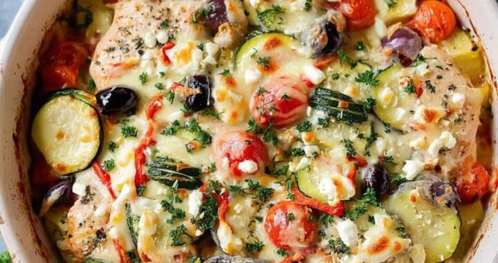 Healthy Mediterranean Chicken Bake with Veggies & Herbs (3)