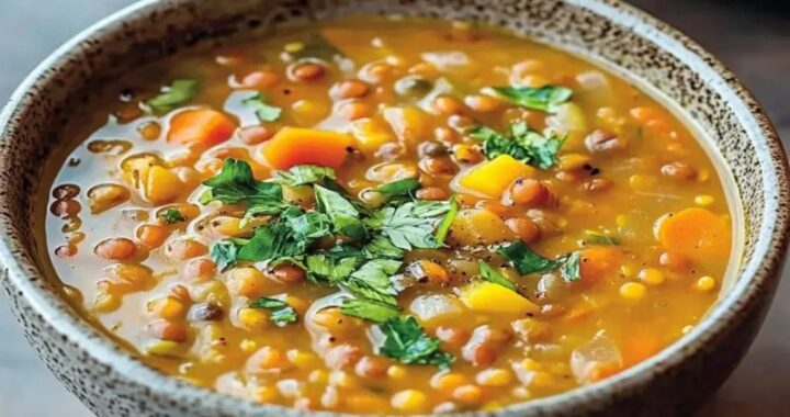 High Protein Lentil Soup Recipe for Weight Loss & Muscle Gain (1)
