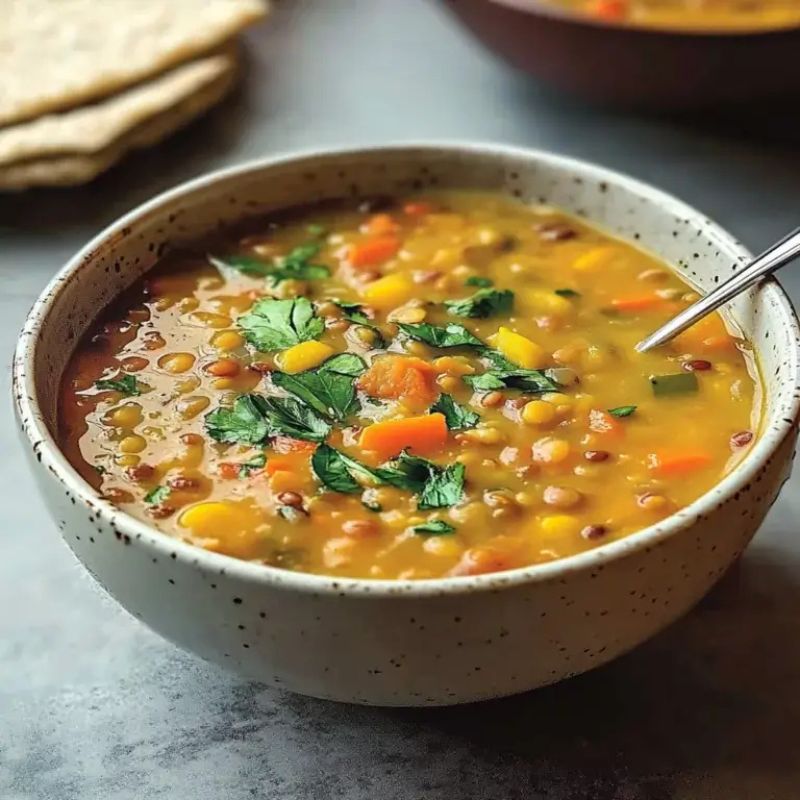 High Protein Lentil Soup Recipe for Weight Loss & Muscle Gain