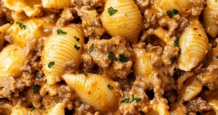 The Best Creamy Beef and Shells You’ll Ever Try (2)