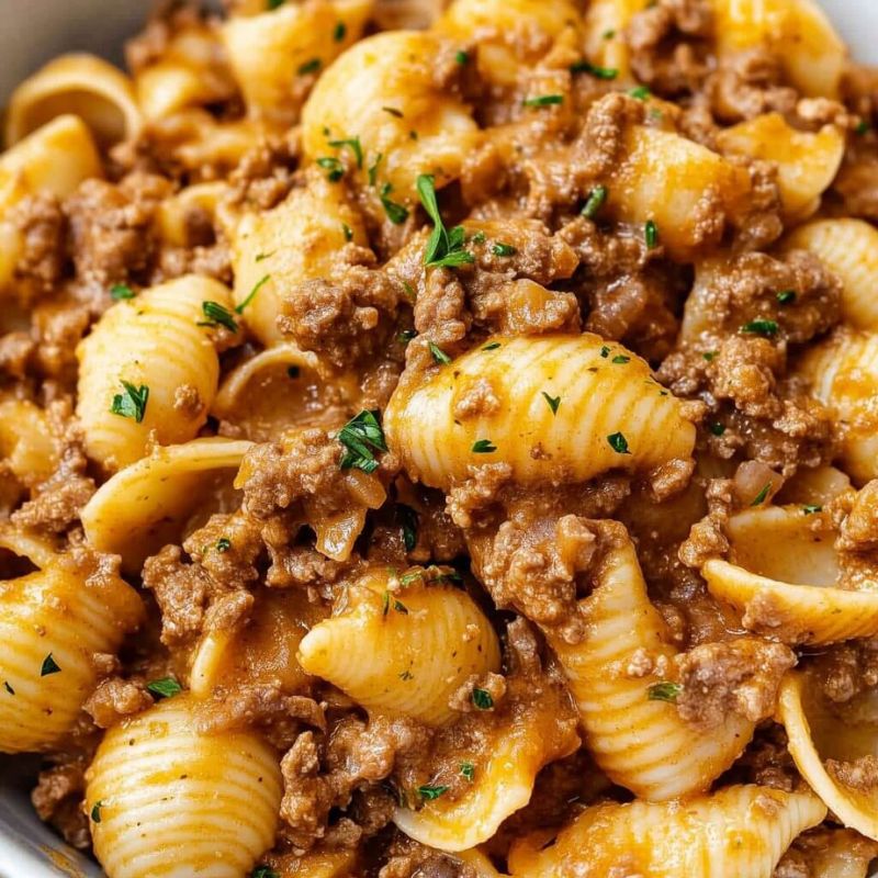 The Best Creamy Beef and Shells You’ll Ever Try