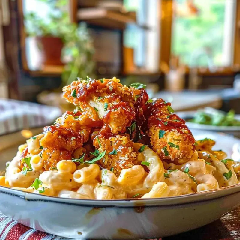 Easy Honey Pepper Chicken Mac and Cheese – Sweet, Spicy & Cheesy! (1)